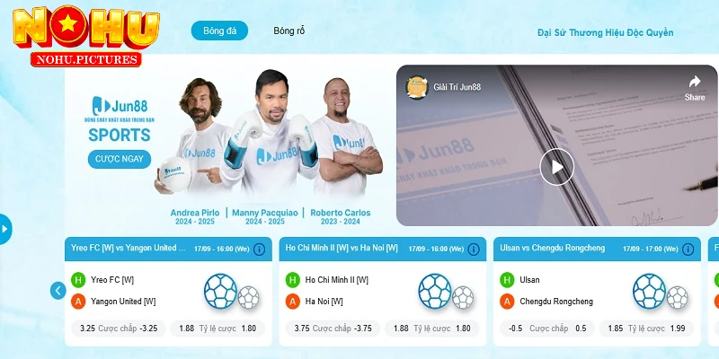 Cá cược thể thao tại JUN88