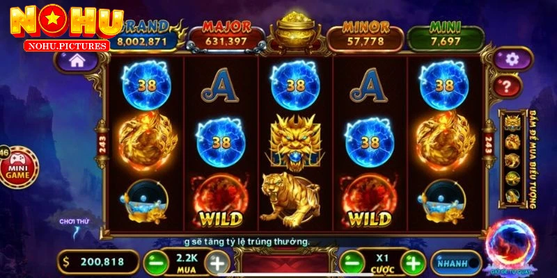 Khởi động game ở mức cược trung bình