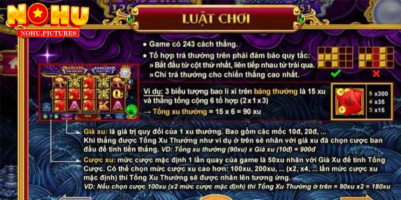 Luật chơi Kho Tàng Ngũ Long