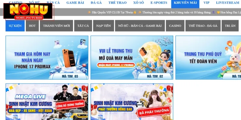 Các chương trình ưu đãi của nhà cái hấp dẫn, giá trị khủng