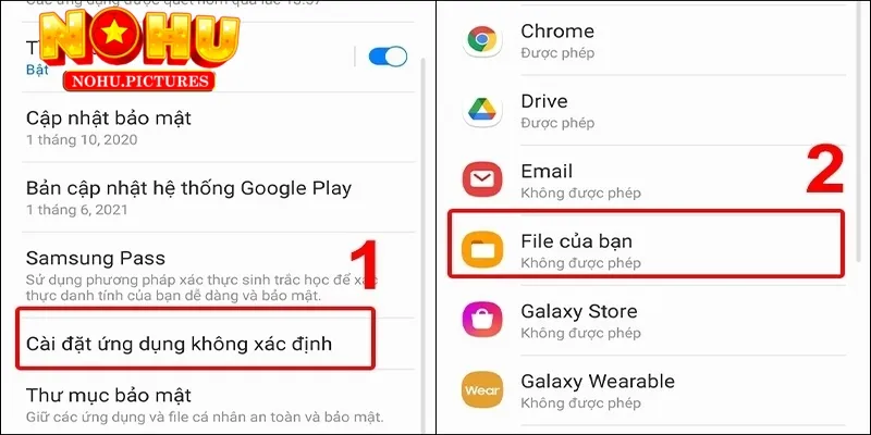 Cài đặt ứng dụng trên di động