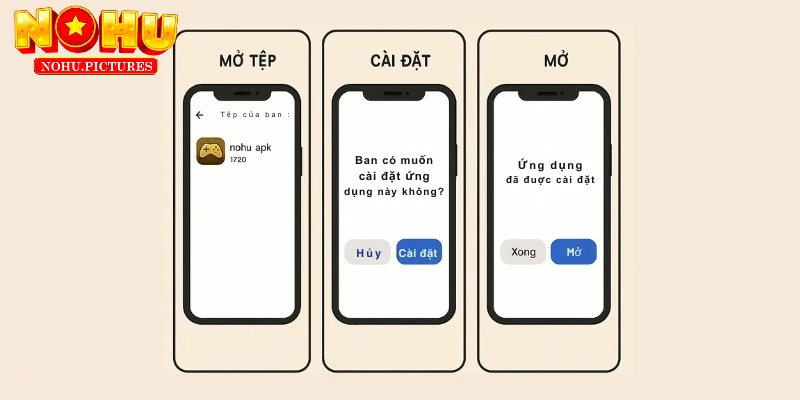 Cài đặt ứng dụng trên máy