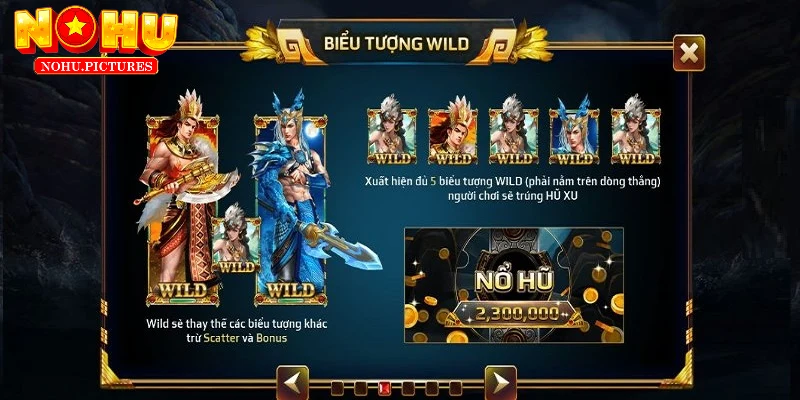 Biểu tượng Wild trong Sơn Tinh Thủy Tinh