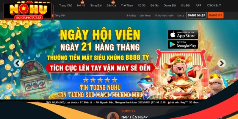 Tính giải trí của nhà cái nổ hũ 777 cao, đầy hấp dẫn